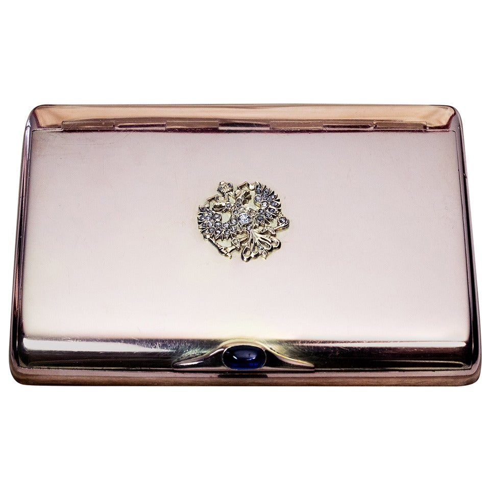 Faberge Russian Imperial Presentation Gold Case 1896