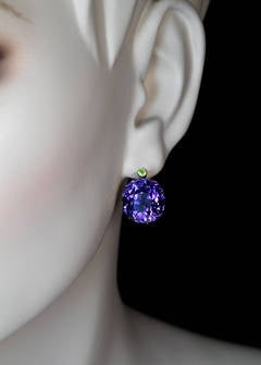Antique Siberian Amethyst Earrings