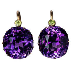 Antique Siberian Amethyst Earrings