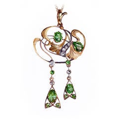 Art Nouveau Russian Demantoid Necklace 5