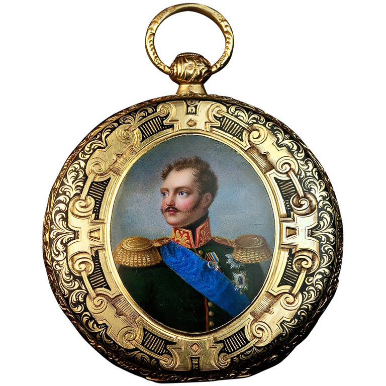 Russian Yellow Gold Imperial Presentation Pocket Watch circa 1840