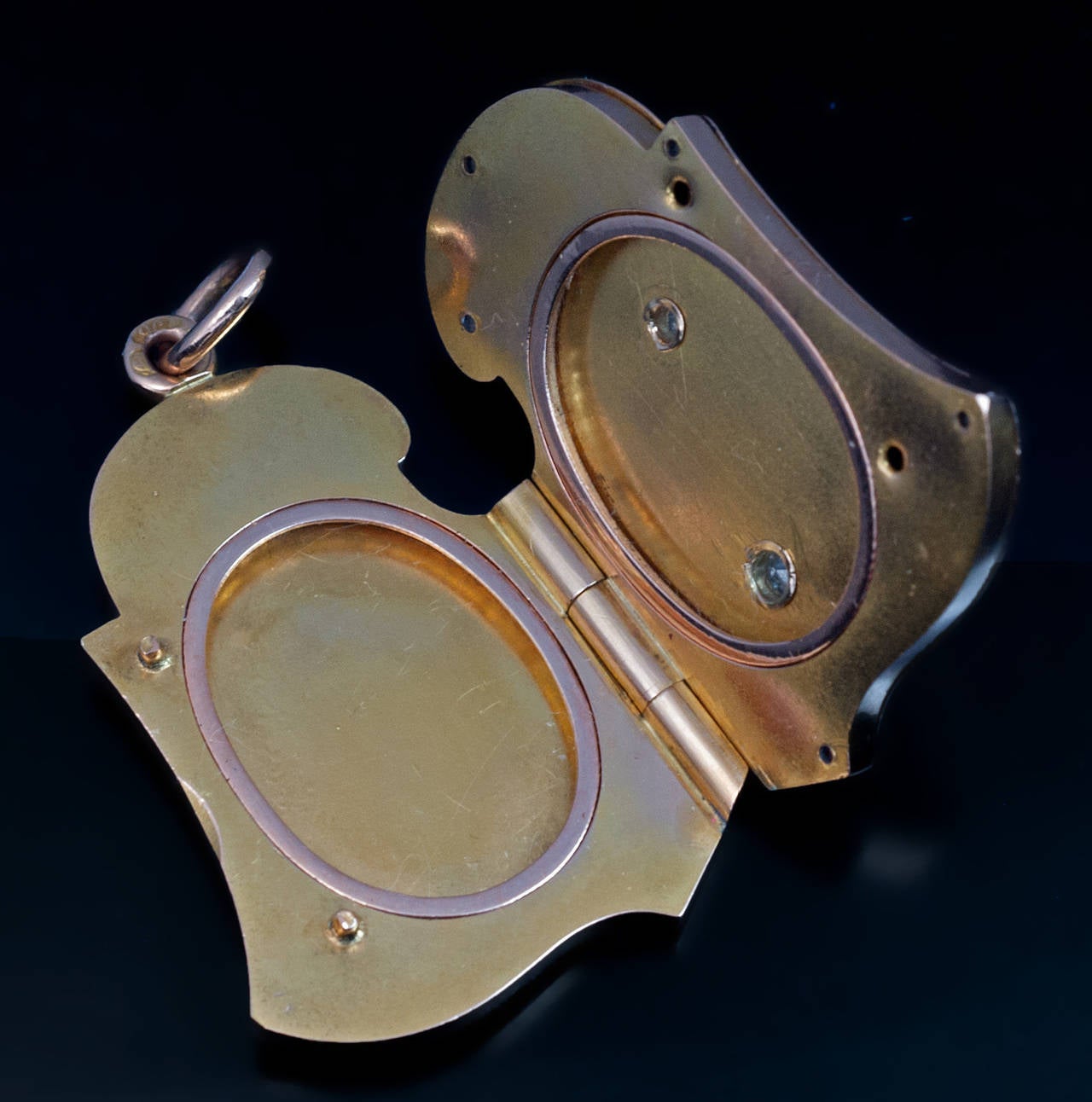 Women's Art Nouveau Antique Diamond Gold Locket