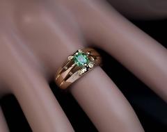 1890s Antique Russian Demantoid Gold Ring