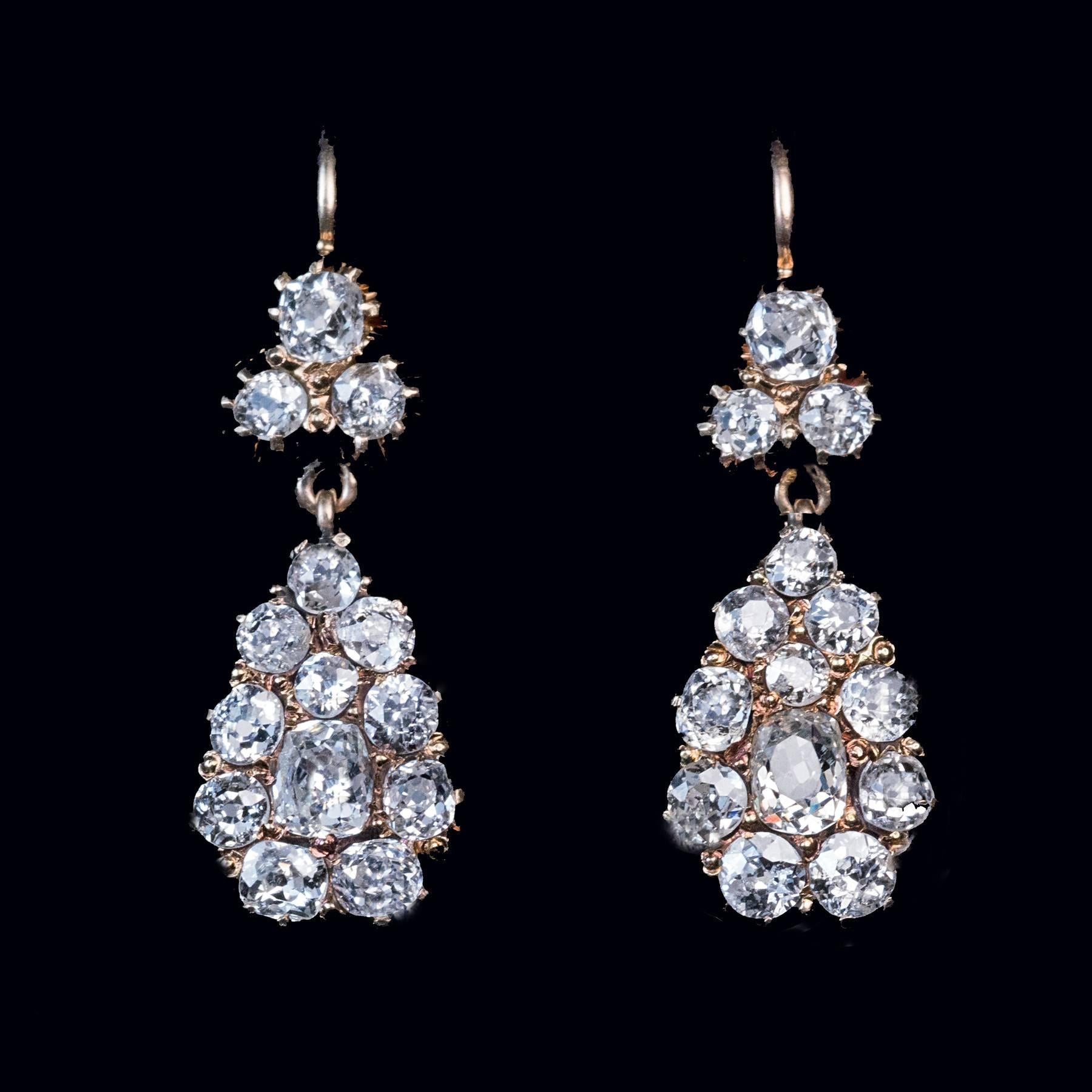 russian diamond earrings