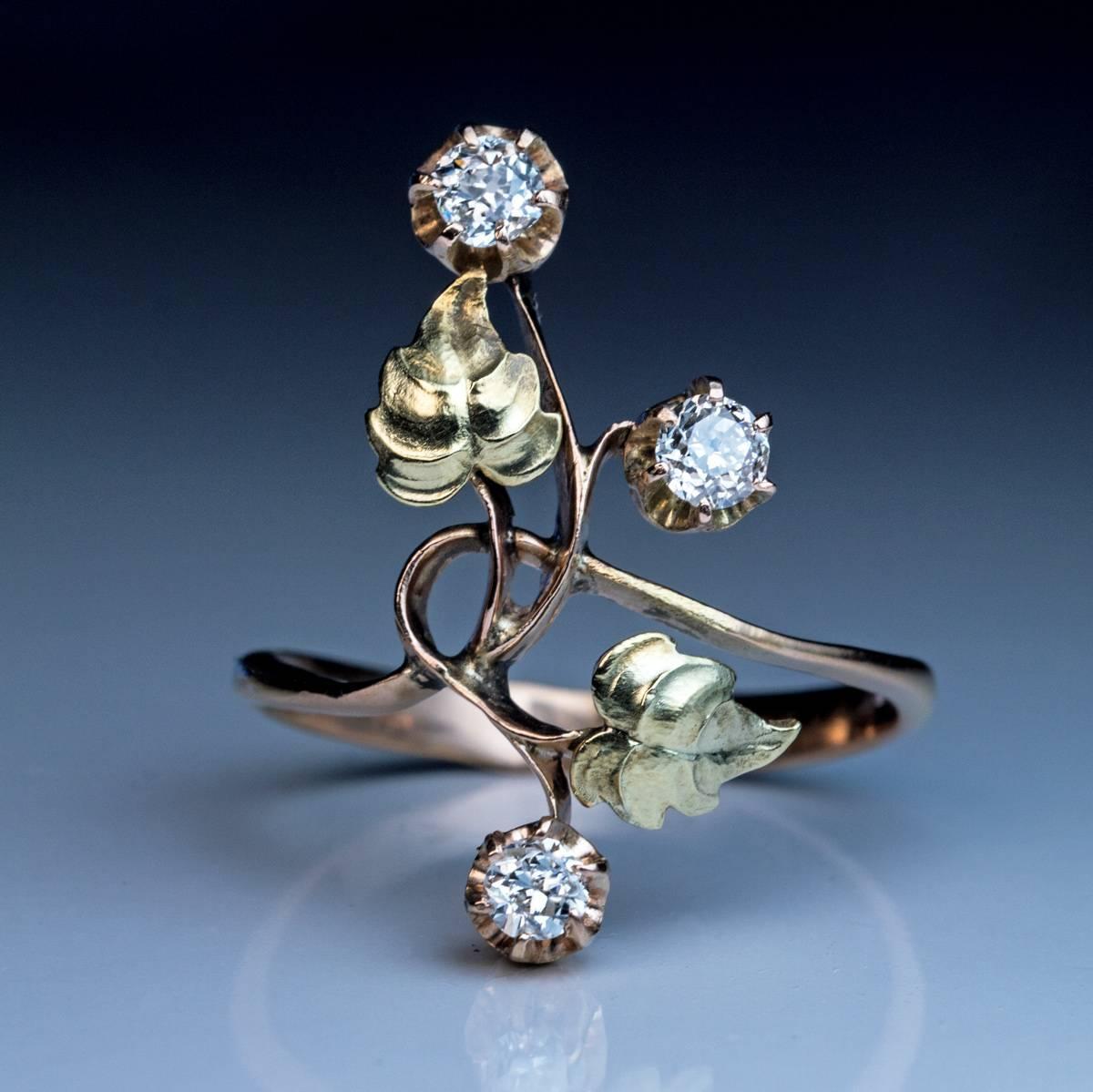 vintage art nouveau rings
