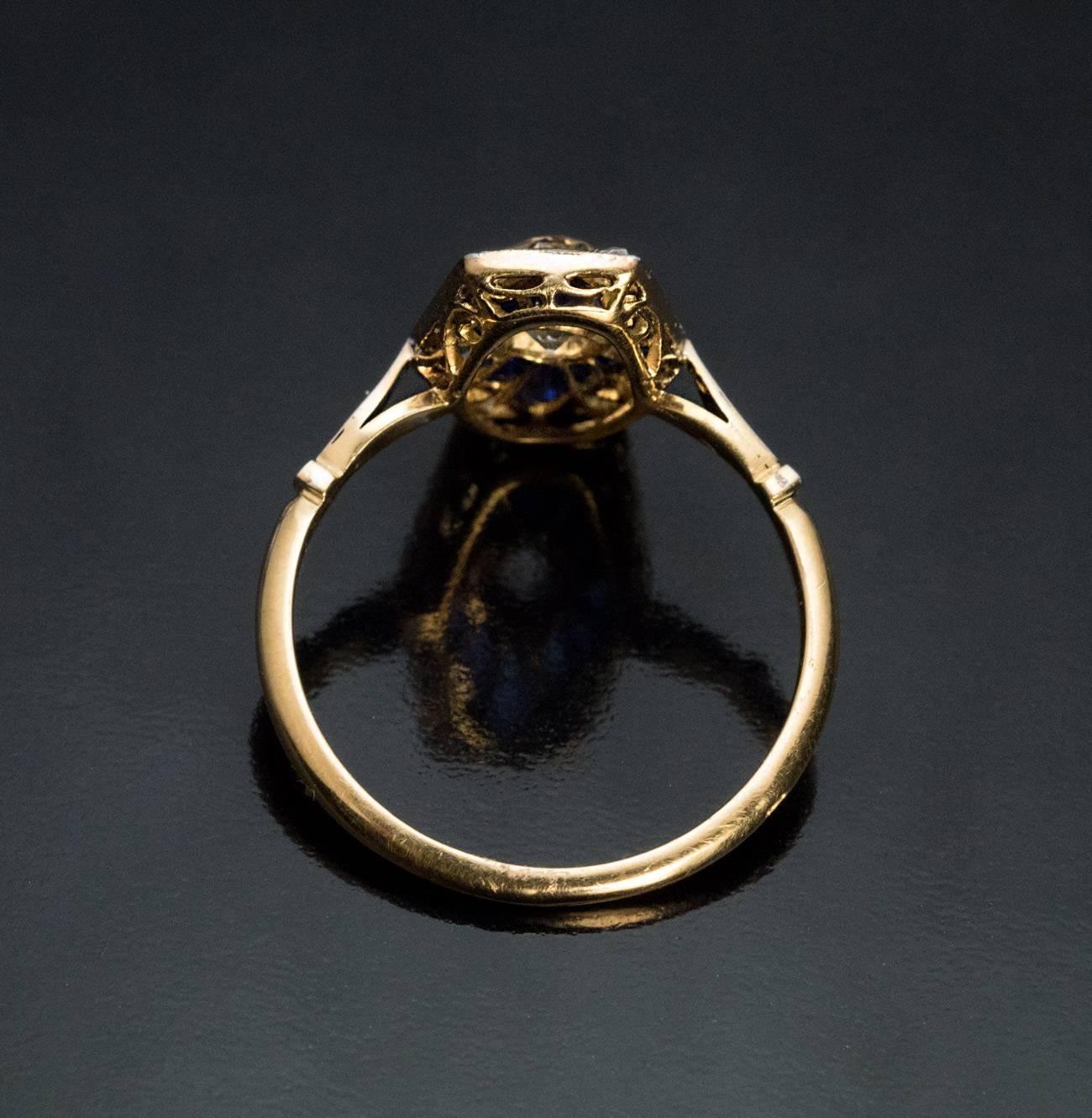art deco sapphire engagement rings
