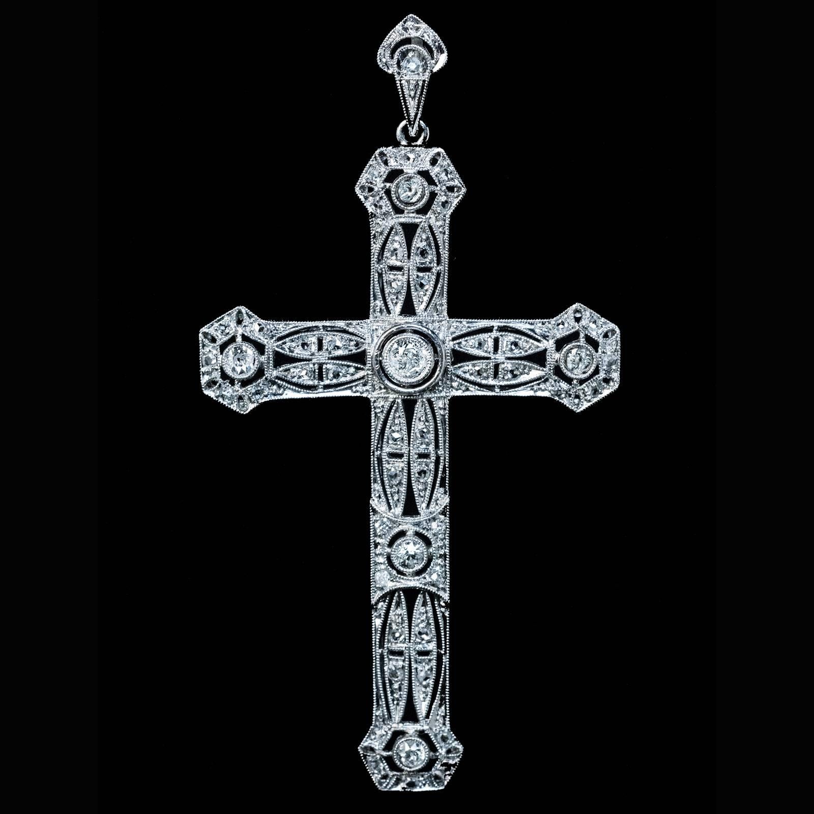 old antique cross pendant