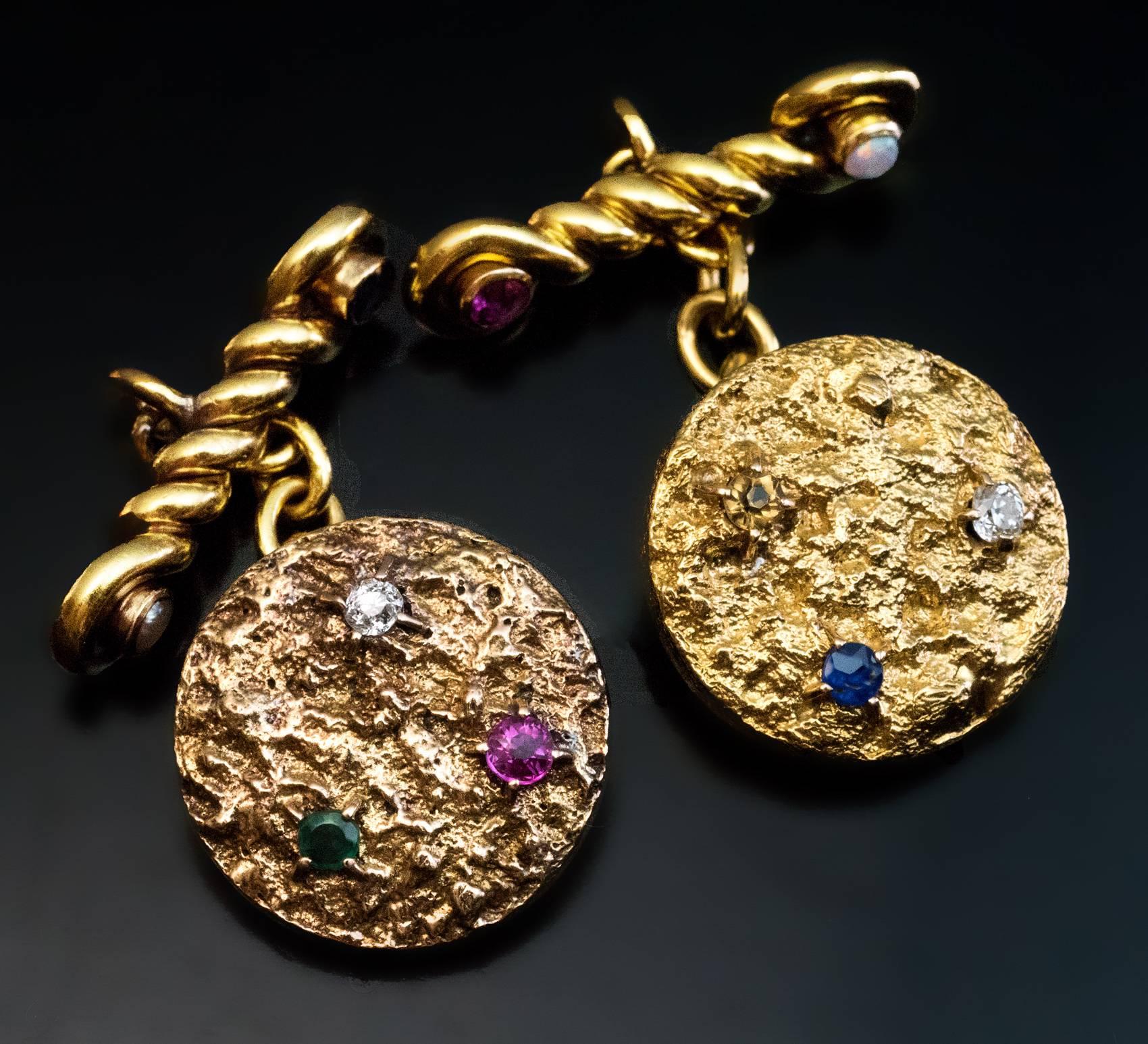 jeweled cufflinks