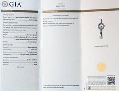 Faberge Antique Natural Pearl Diamond Gold Pendant