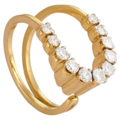 Moi Millenial Diamond Horse-Shoe Engagement Ring