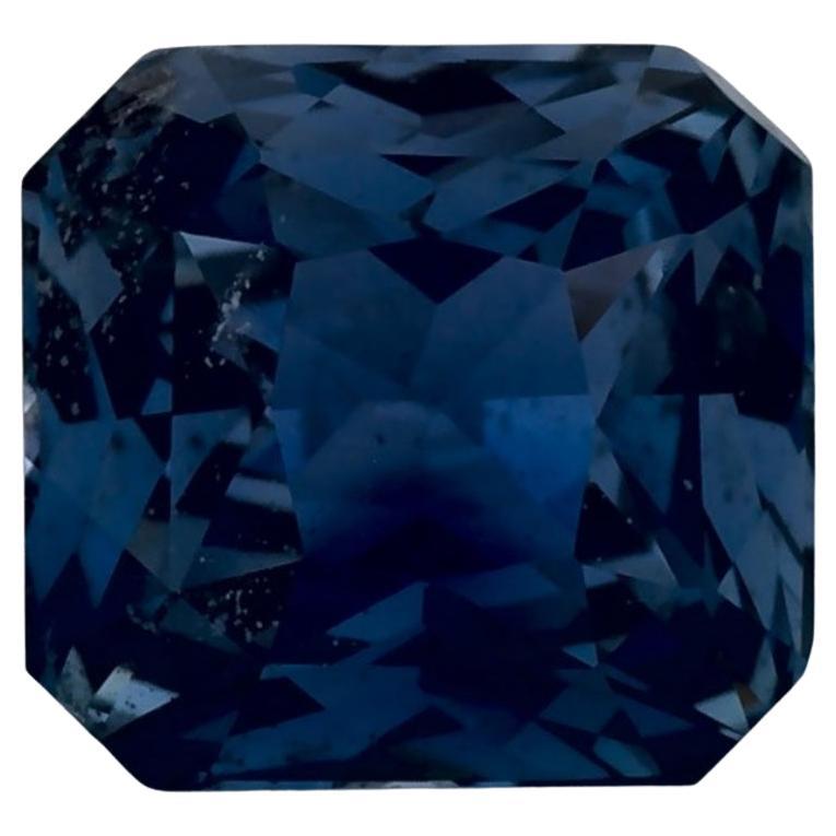 2.60 Ct Blue Sapphire Octagon Cut Loose Gemstone For Sale
