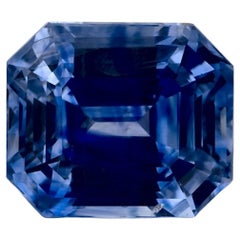 2.14 Ct Blue Sapphire Octagon Cut Loose Gemstone