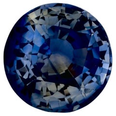 1.02 Ct Blue Sapphire Round Loose Gemstone