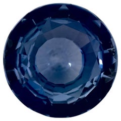 1.07 Ct Blue Sapphire Round Loose Gemstone