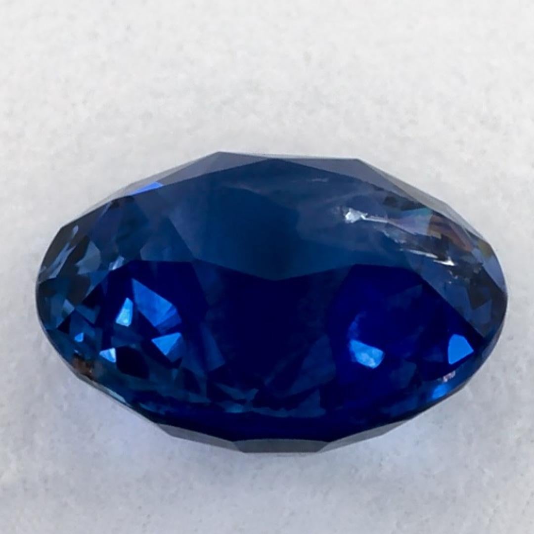 0.99 Karat Blauer runder Saphir, loser Edelstein im Zustand „Neu“ im Angebot in Fort Lee, NJ
