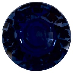 1.62 Ct Blue Sapphire Round Loose Gemstone