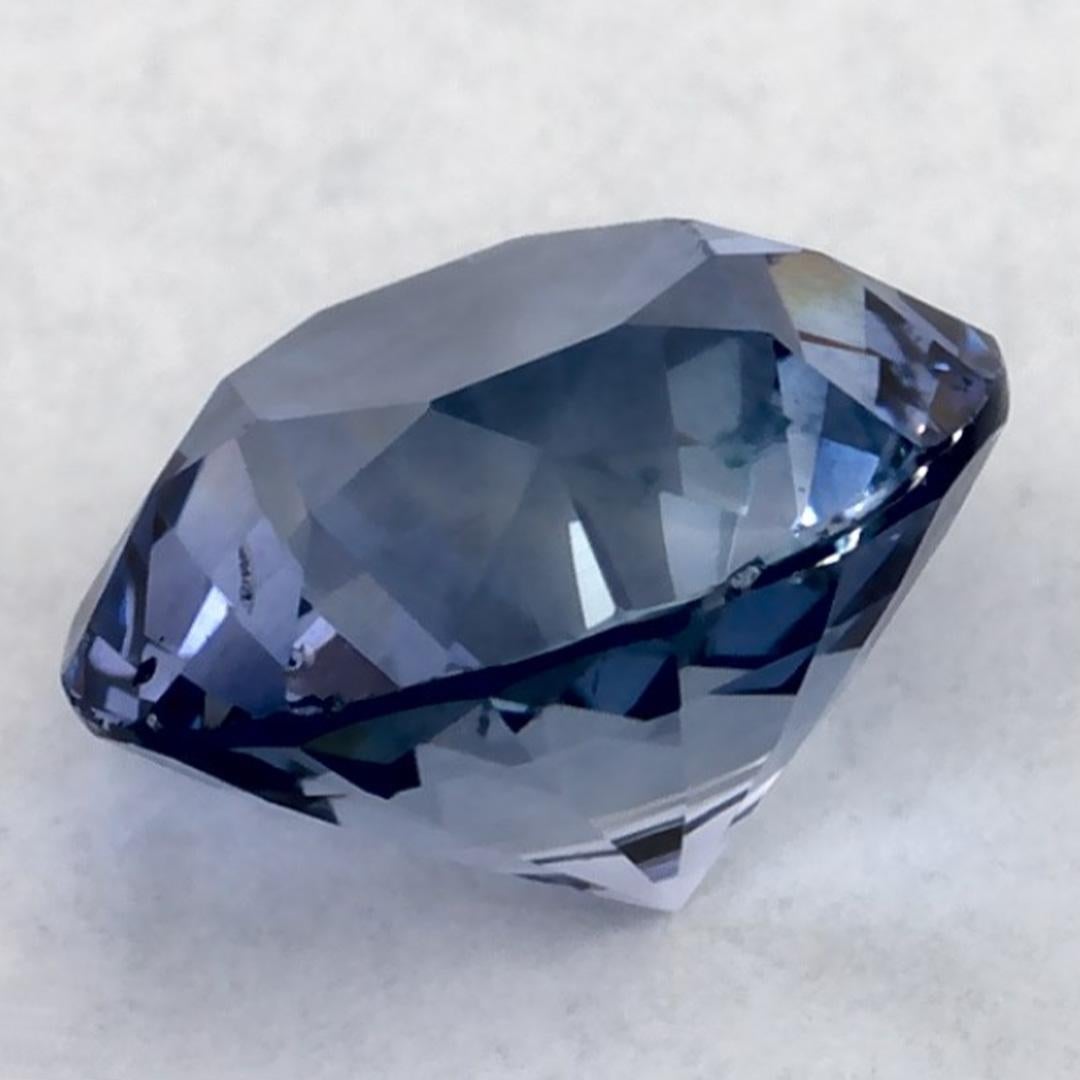 1.09 carati di zaffiro blu rotondo sfuso In condizioni Nuovo in vendita a Fort Lee, NJ