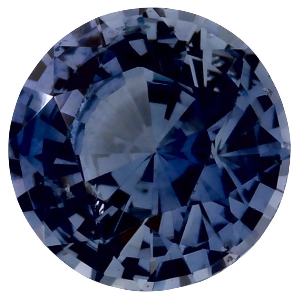 1.09 Karat Blauer runder Saphir, loser Edelstein