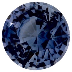 1.09 Karat Blauer runder Saphir, loser Edelstein