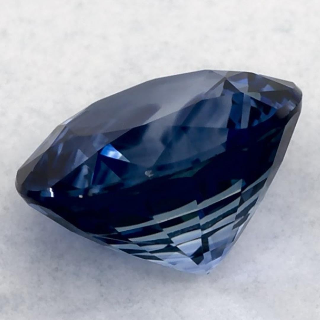 2.00 carati di zaffiro blu rotondo sfuso In condizioni Nuovo in vendita a Fort Lee, NJ