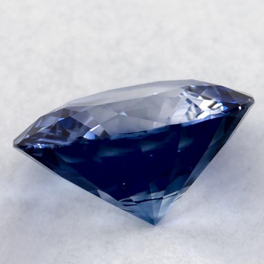 1.32 carati di zaffiro blu rotondo sfuso In condizioni Nuovo in vendita a Fort Lee, NJ
