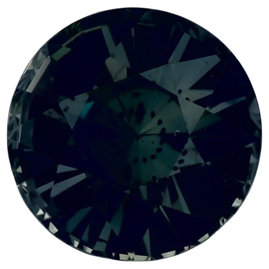 2.51 Ct Green Sapphire Round Loose Gemstone (Saphir vert rond en vrac)