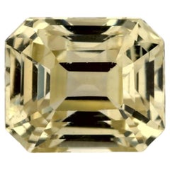 Gema suelta de zafiro amarillo octogonal de 1,69 qt