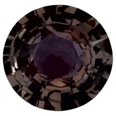 Piedra suelta de zafiro rosa redondo de 1.12 qt
