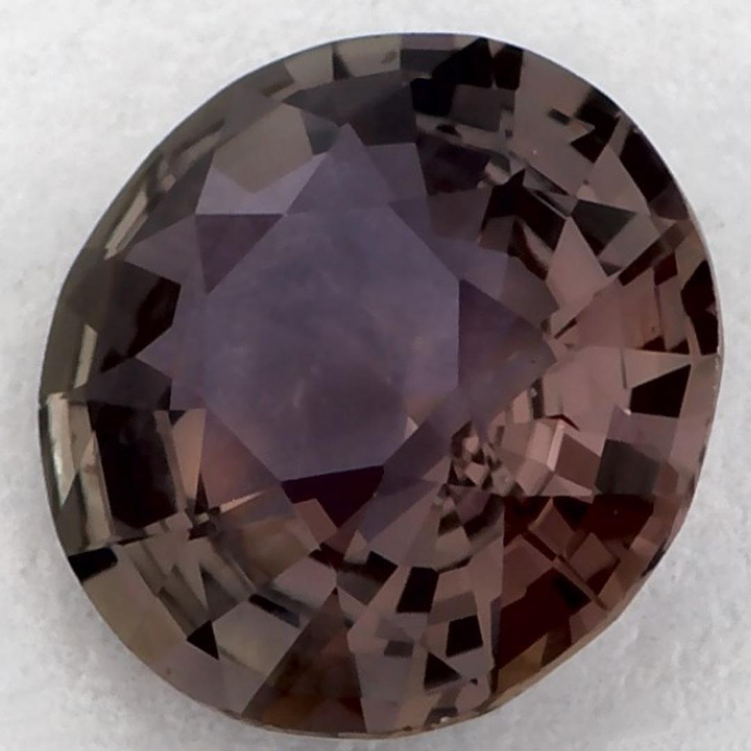 Taille ronde Pierre précieuse ronde saphir rose 1.12 carats en vente
