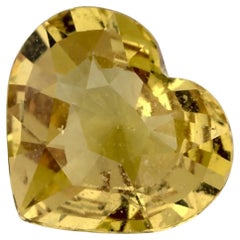 1,81 qt Zafiro Amarillo Corazón Gema Suelta