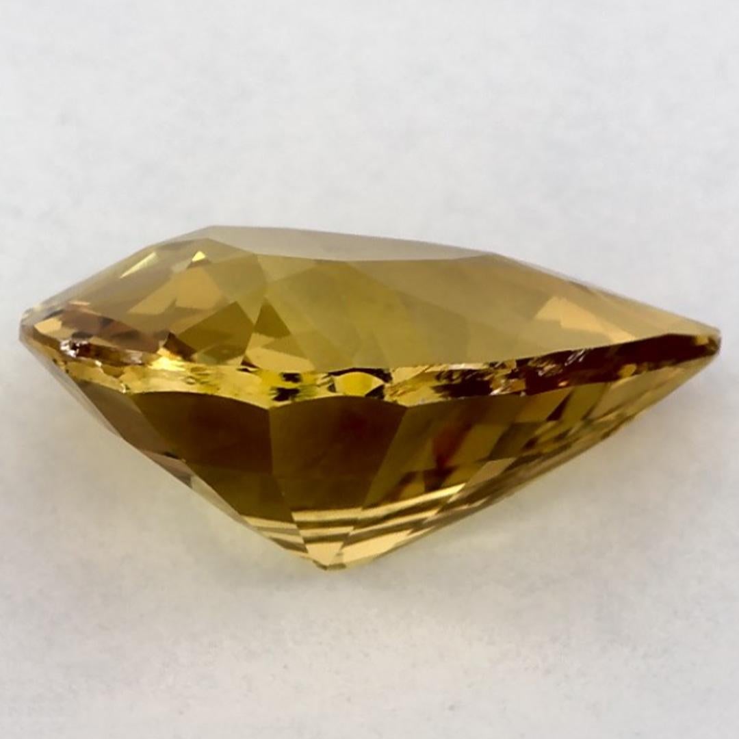 2,43 carati di zaffiro giallo a forma di pera sciolto In condizioni Nuovo in vendita a Fort Lee, NJ