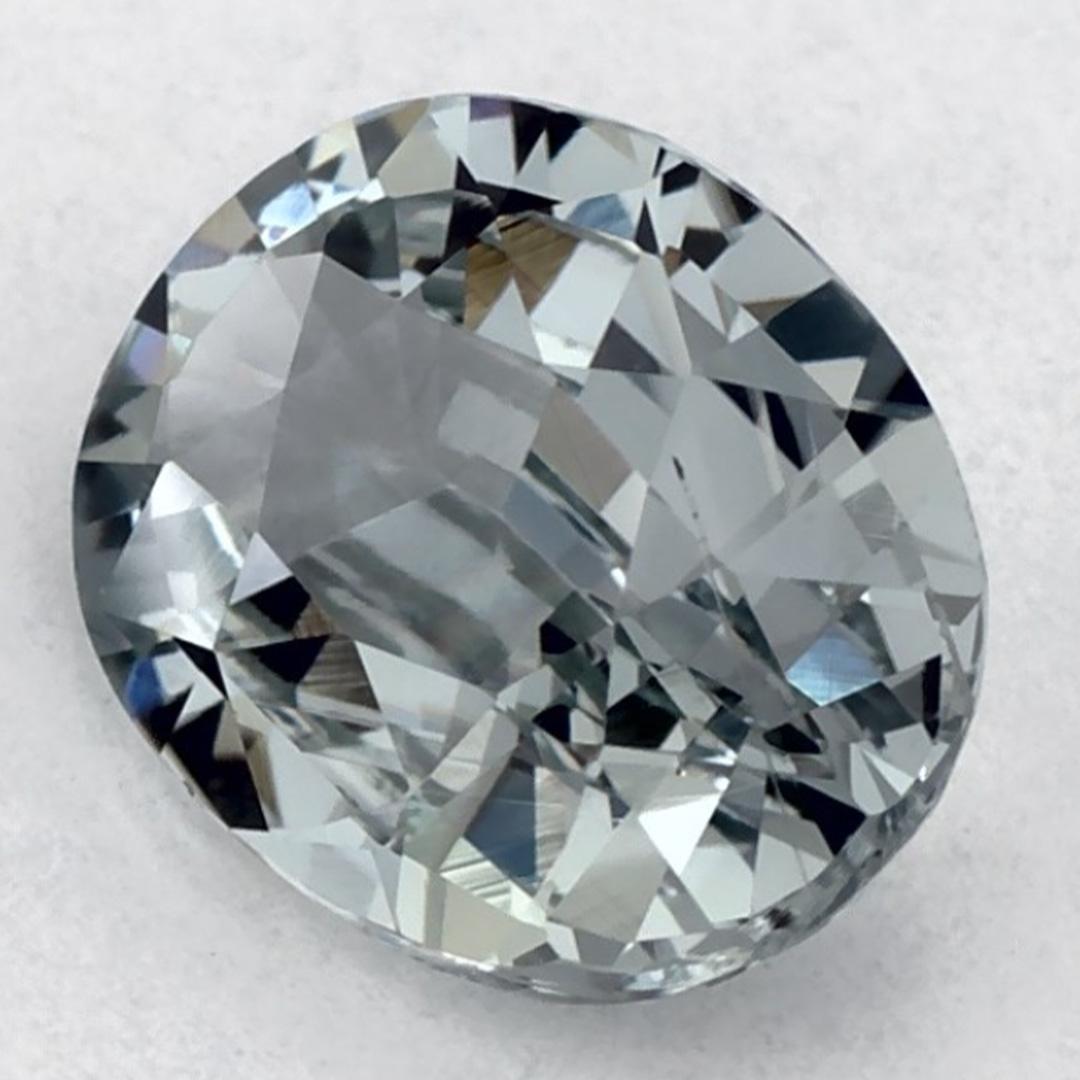Taille ovale 0.94 Ct Green Sapphire Oval Loose Gemstone (Saphir vert ovale en vrac) en vente