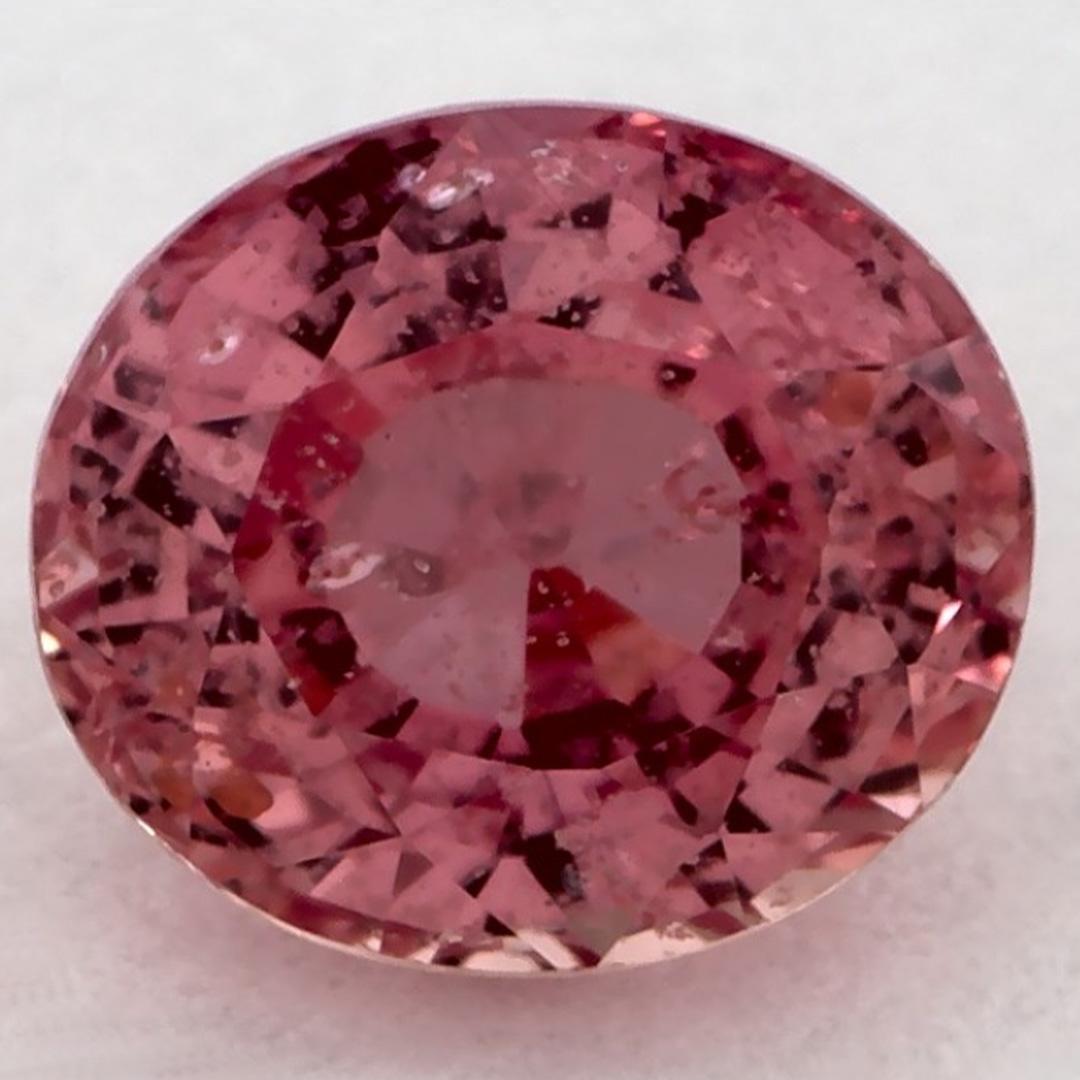 0.92 carati di zaffiro rosa ovale sfuso