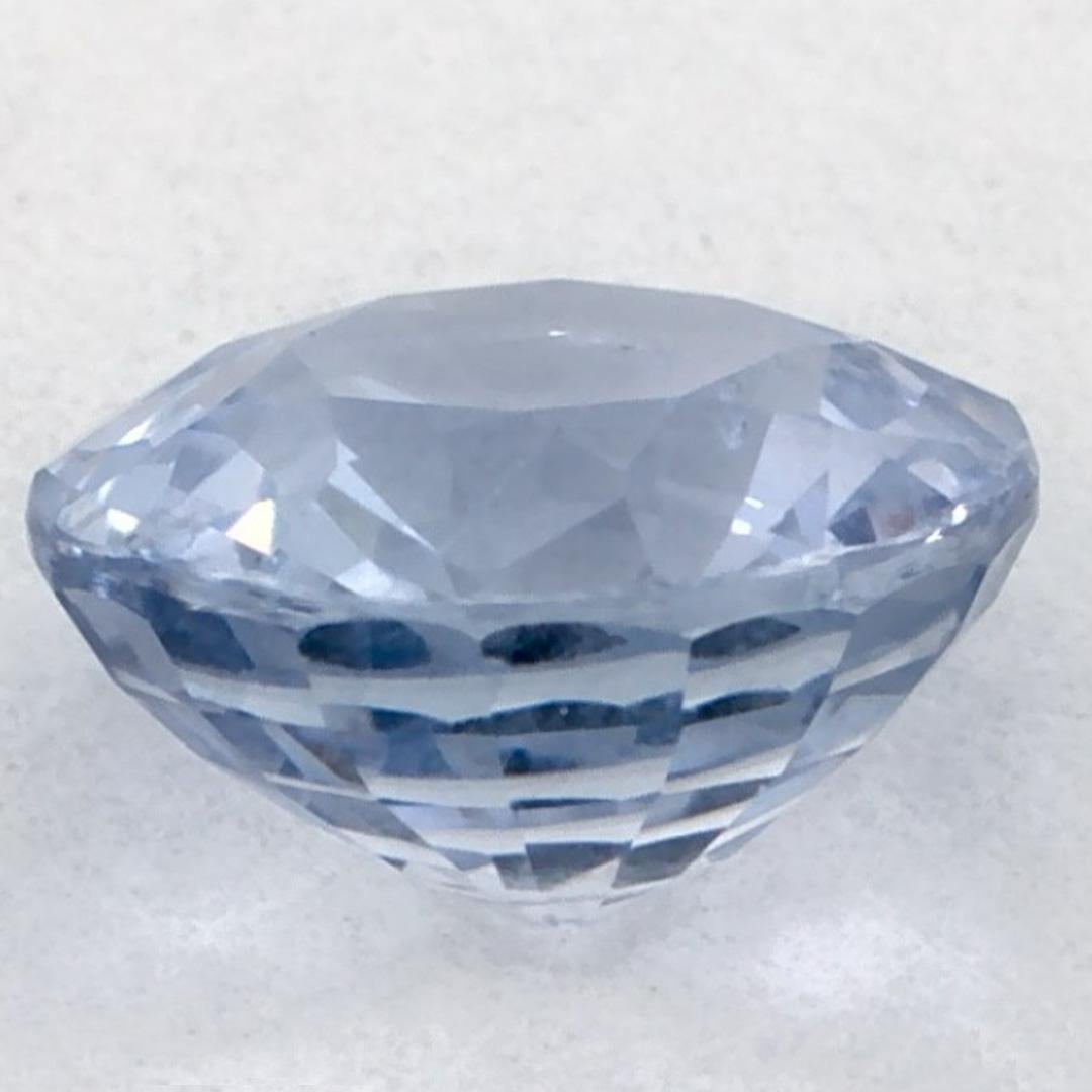 1.30 carati di zaffiro blu rotondo sfuso In condizioni Nuovo in vendita a Fort Lee, NJ