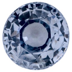1.30 Ct Blue Sapphire Round Loose Gemstone (pierre précieuse en vrac)