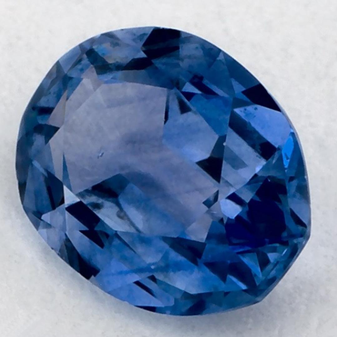 0.82 Karat Blauer Saphir Oval Loser Edelstein (Ovalschliff) im Angebot