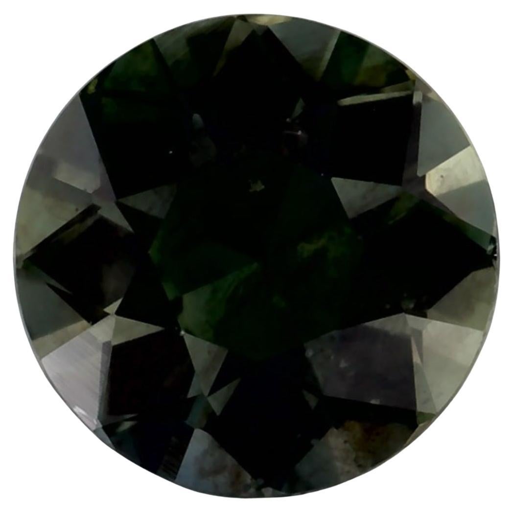 1.32 Ct Green Sapphire Round Loose Gemstone (Saphir vert rond en vrac)