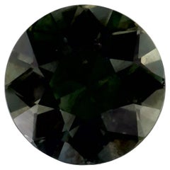 1.32 qt Zafiro verde redondo suelto Gema
