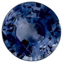 2.11 carati di zaffiro blu rotondo sfuso