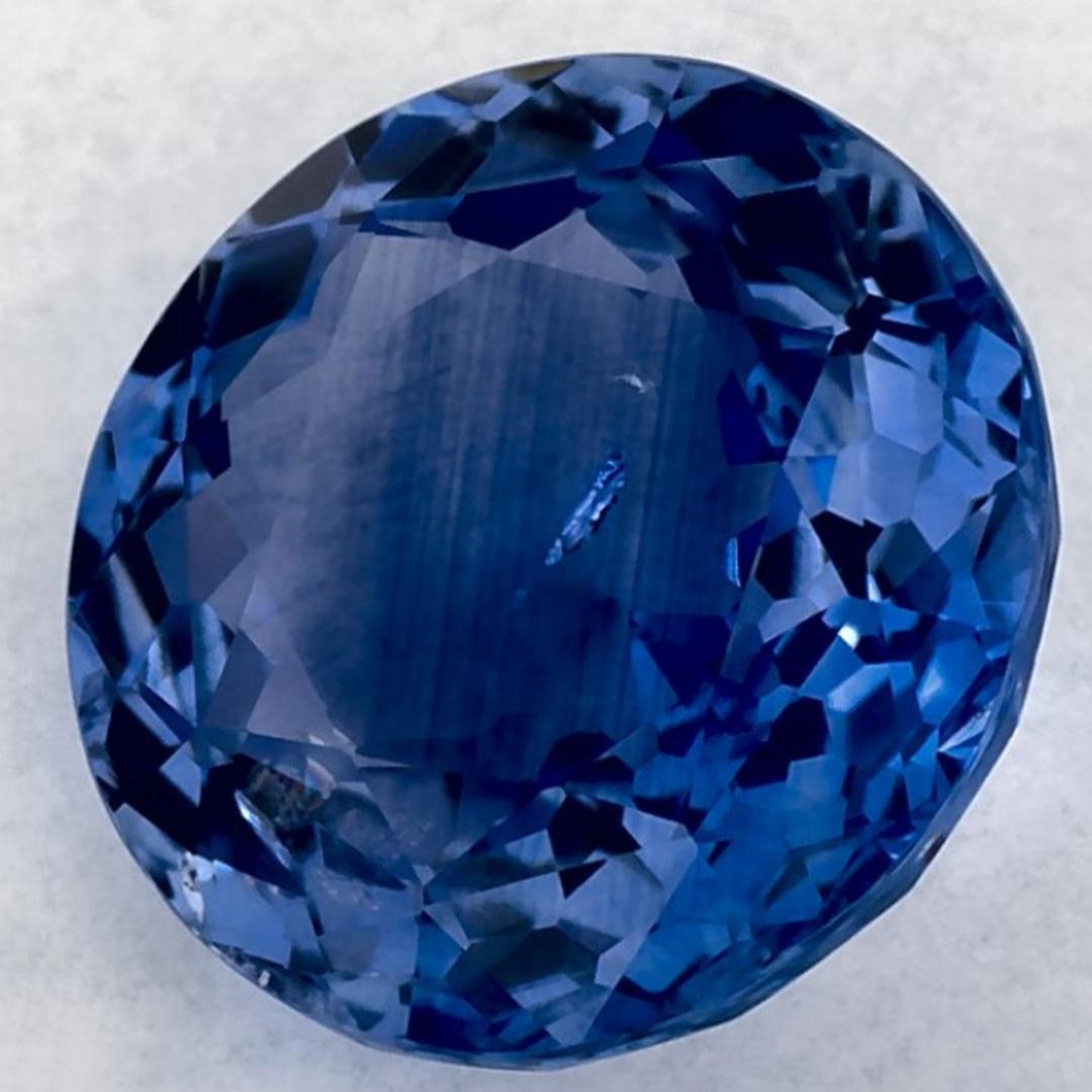 Taglio rotondo 2.65 carati di zaffiro blu rotondo sfuso in vendita