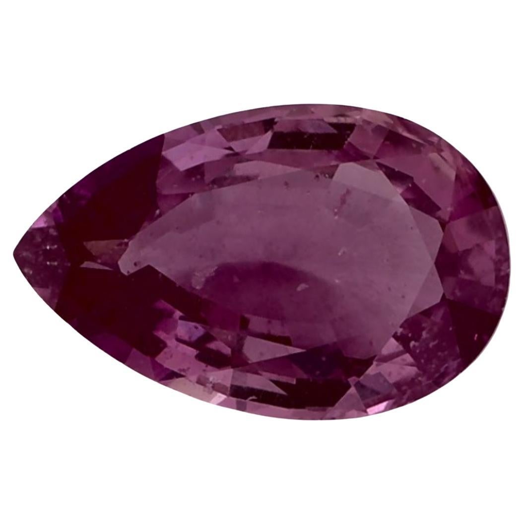 1.01 Karat Rosa Saphir Birne Loser Edelstein