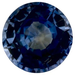 1.49 Karat Blauer runder Saphir, loser Edelstein