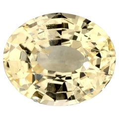 1.24 carati di zaffiro giallo ovale sfuso