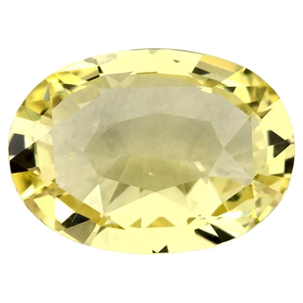 1.21 carati di zaffiro giallo ovale sfuso