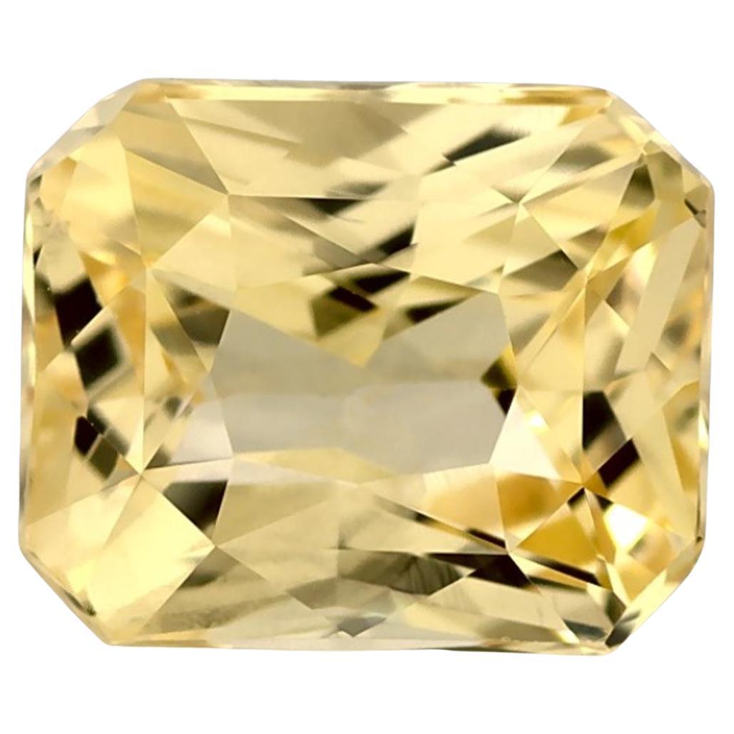 1.50 carati di zaffiro giallo radiante