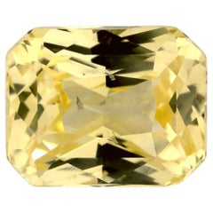 1.51 carati di zaffiro giallo radiante