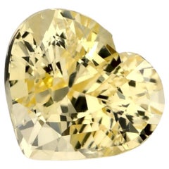 1.56 Ct Yellow Sapphire Heart Loose Gemstone