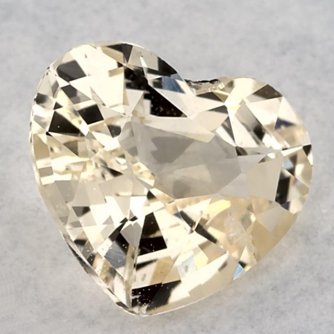 0.79 carati di Zaffiro Giallo Cuore Gemma Sciolta In condizioni Nuovo in vendita a Fort Lee, NJ