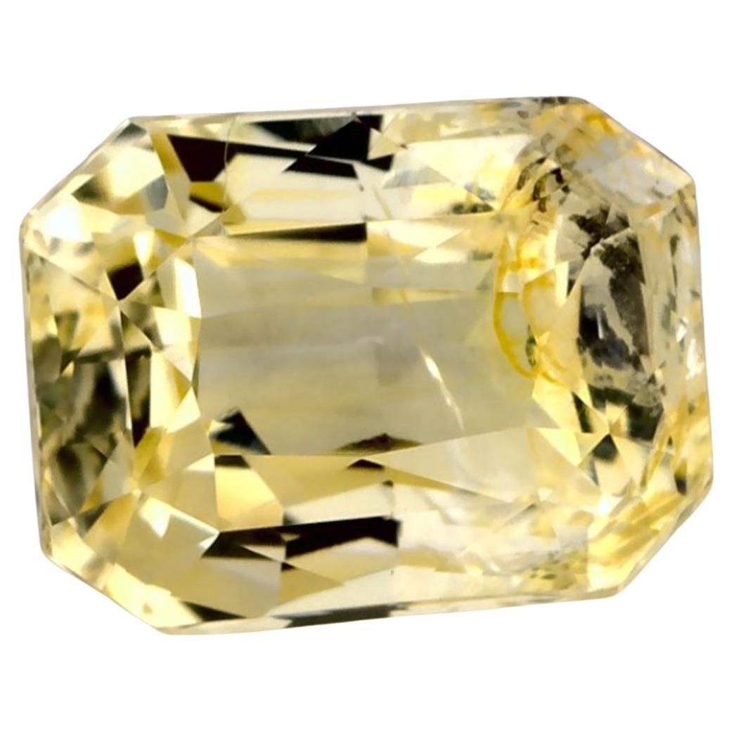 1.59 carati di zaffiro giallo radiante