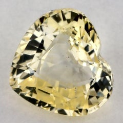 1.61 Ct Yellow Sapphire Heart Loose Gemstone